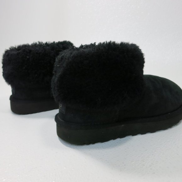 UGG Australia Classic Mini Fluff Women's Sheepskin Ankle Boots - Picture 5 of 7